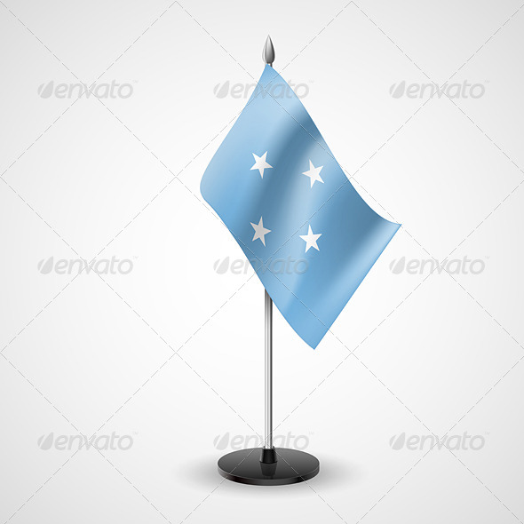 Table Flag of Federated States of Micronesia