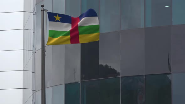 Central African Republic Flag Background 4K