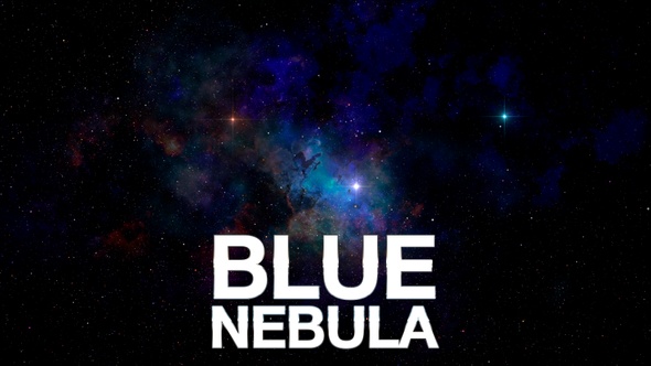 Flying Into Blue Nebula