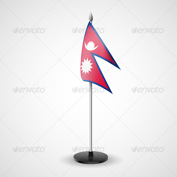 Table Flag of Nepal