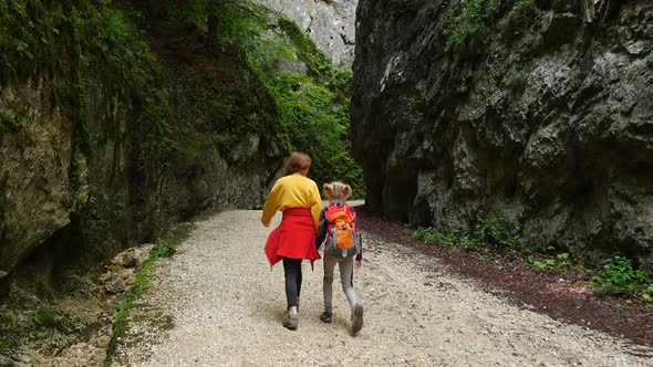 Children Hiking By The Canyon 5