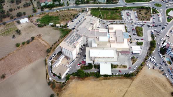 Aerial View of Hospital Facility