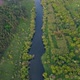 View of the river from above. Flight over water and forest trees from a height - VideoHive Item for Sale