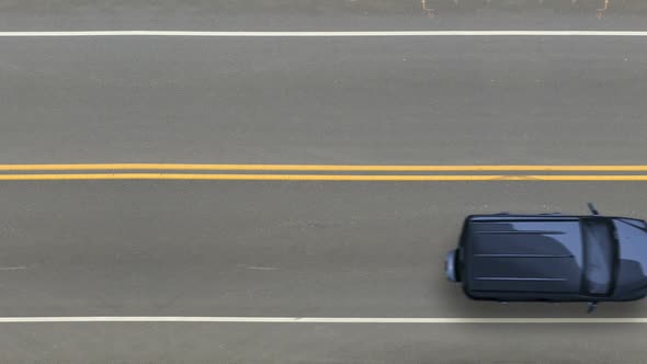 Cars Passing by Top View, Road Street Traffic