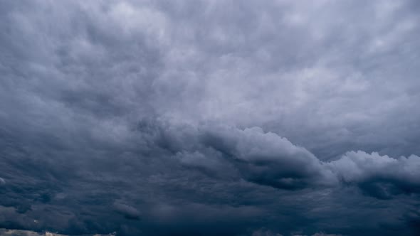 Timelapse of Dramatic Storm Clouds Moving in the Sky