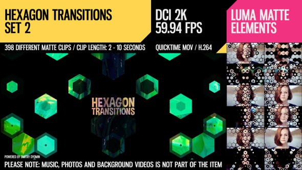 Hexagon Transitions (2K Set 2)
