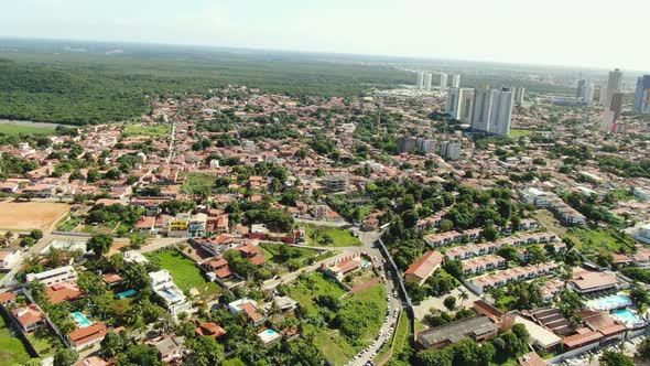 Top view of buildings in Natal