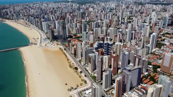 Downtown Fortaleza state Ceara Brazil. Travel destination. Tropical scenery