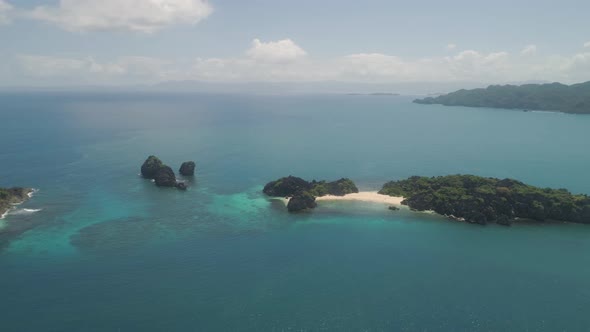 Seascape of Caramoan Islands Camarines Sur Philippines