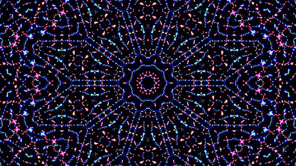 Bright abstract light governing full color, kaleidoscope