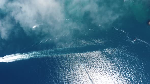 Abstract Aerial Nature Summer Ocean Sunset Sea and Sky Background