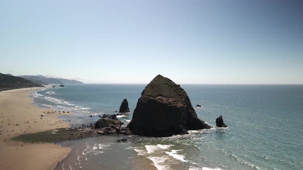 Bird'seye View of the Ocean and Rocks