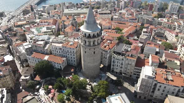 Aerial Galata Tower