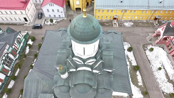 Vysoko-Petrovsky Monastery Before Restoration,historic Moscow and Businesscenter