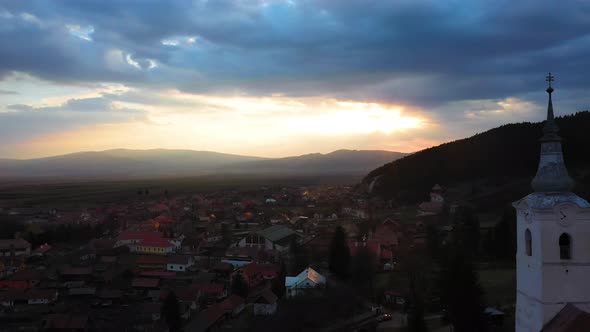 Small catholic church in Romania