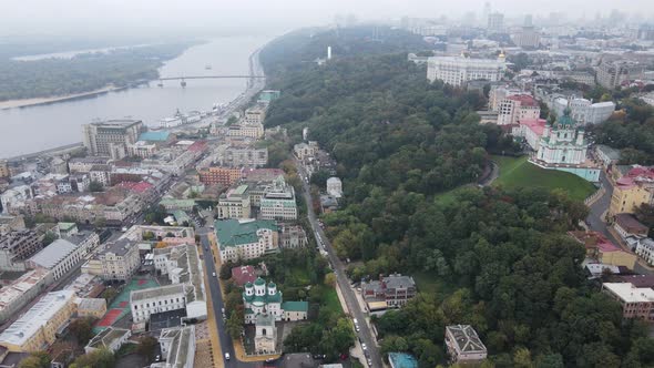 Kyiv - the Capital of Ukraine. Aerial View. Kiev