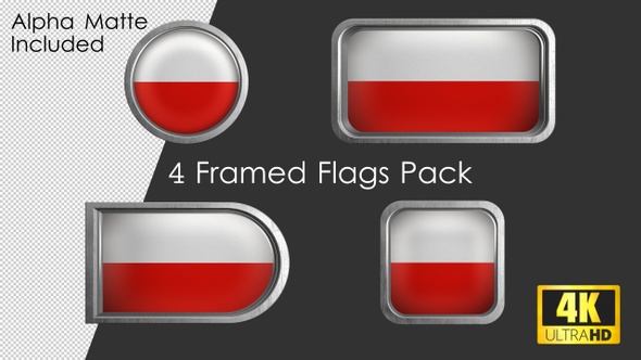 Framed Poland Flag Pack