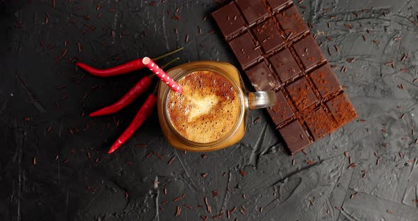 Chocolate Bar with Coffee and Chili