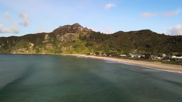 Calm surf in Taupo Bay New Zealand