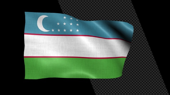 Uzbekistan Flag