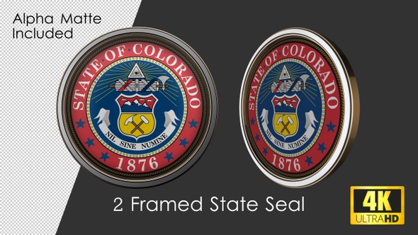 Framed Seal Of Colorado State