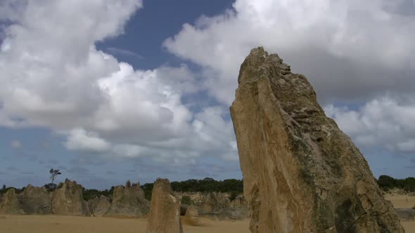 Close up time lapse of The Pinnacles 