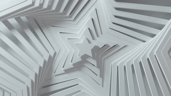 Abstract Star Pattern with Offset Effect
