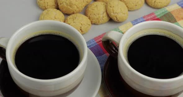 Cookie and Two Cups of Coffee. Kruidnoten, Pepernoten, Strooigoed