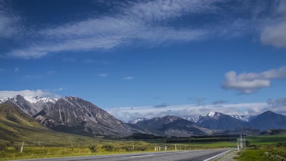 Road to Arthurs Pass timelapse