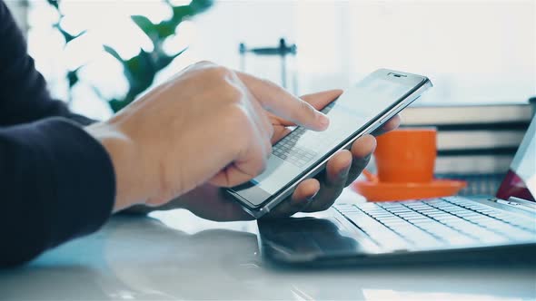 Businessman Using Phone