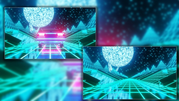 Synthwave Sci Fi Landscape Pack alt