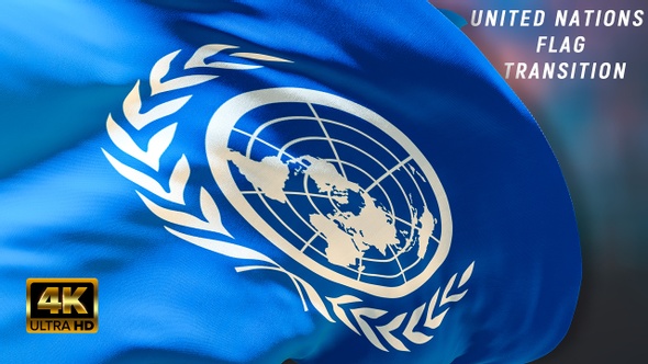 United Nations flag transition