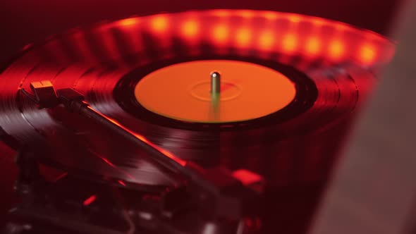 Vinyl Record Closeup