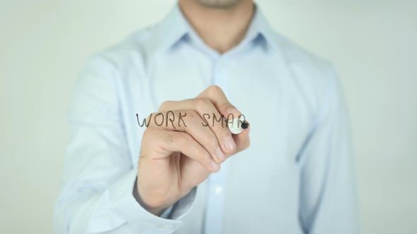 Work Smart, Writing On Transparent Screen