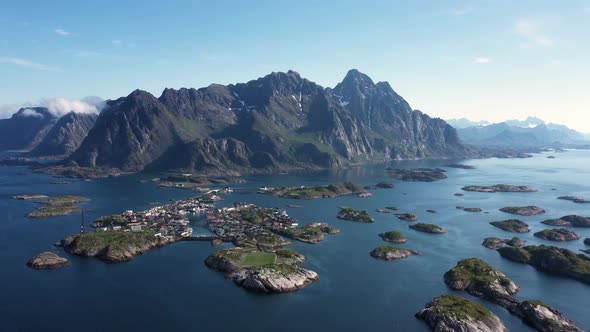 Rocky Coastline and small town