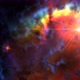 Red Flare On Colorful Galaxy Mist Background - VideoHive Item for Sale