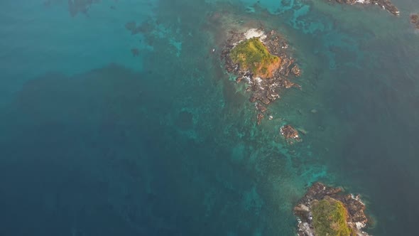 Top Down of Rock Isles at Ocean Bay Aerial