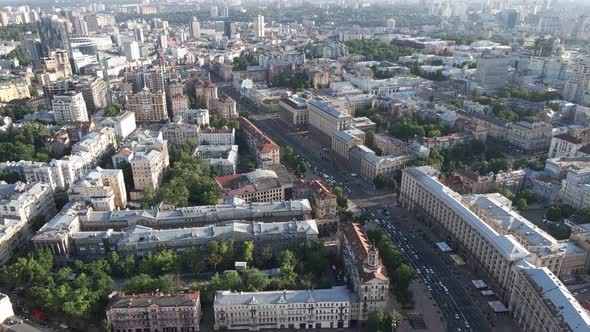 View of Kyiv From Above. Ukraine. Aerial View