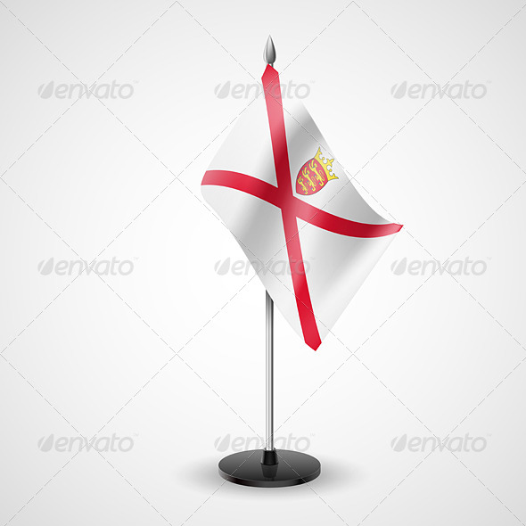 Table Flag of Jersey