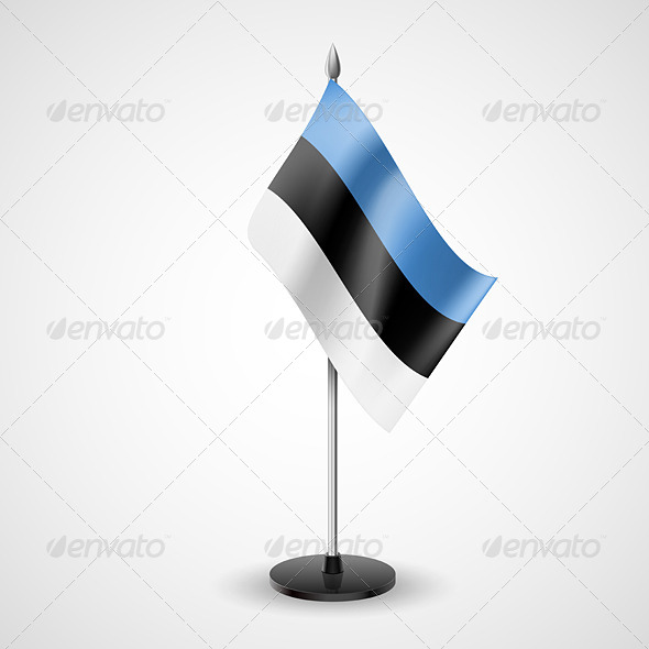 Table Flag of Estonia
