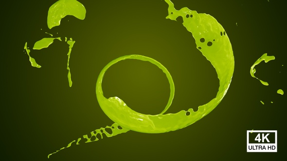 Twisted Kiwi Fruit Juice Splash V2 4K alt