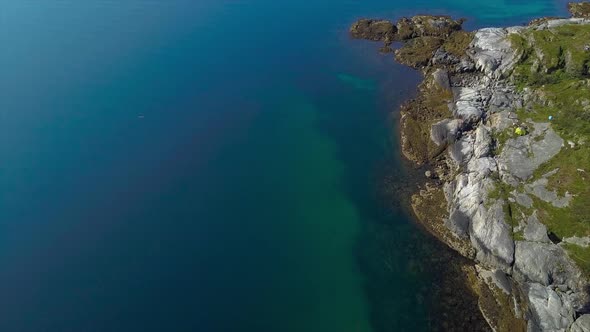 Flight Over the Rocky Promontory and the Sea.