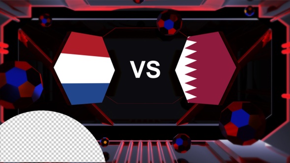 Netherlands Vs Qatar Football World Cup Qatar 2022 Vs Card Transition