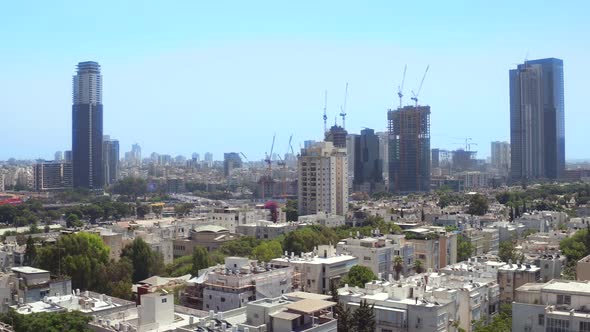 Skyline of Tel Aviv City