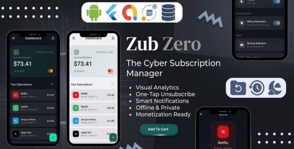 SubZero - Offline Subscription Manager and Expense Tracker