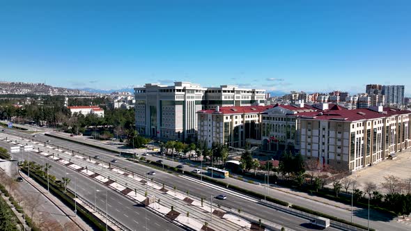 Traffic Aerial View Turkey Antalya 4 K