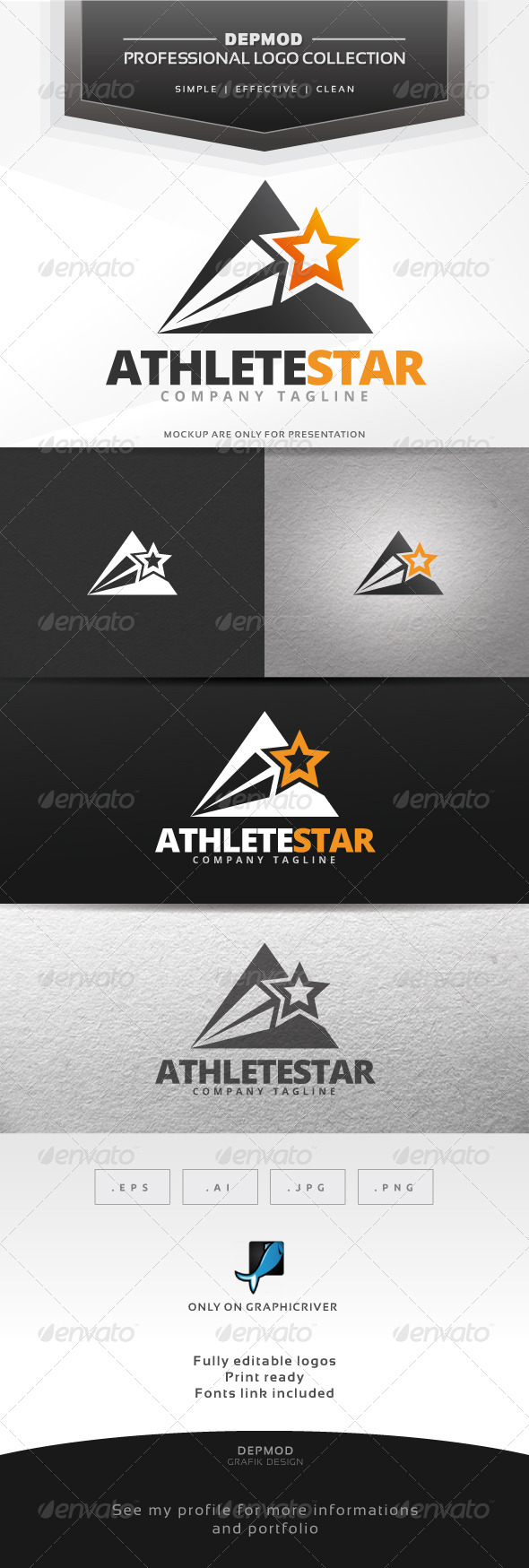 Athlete Star Logo