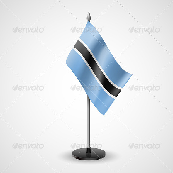 Table Flag of Botswana