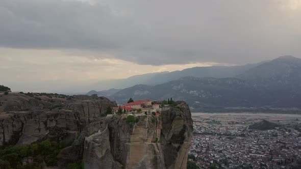 Greek monastery on the mountain