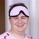 Plump Man with Blindfold on Forehead Walks to Bathroom - VideoHive Item for Sale